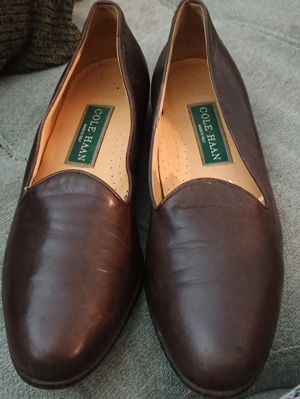 Cole Haan Women’s Dark Brown Leather Slip-On Flats (265) 8.5 AA